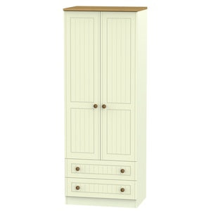 WAR081 Tall 2ft6in 2 Drawer Robe