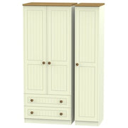 WAR131 Triple 2 Drawer Robe