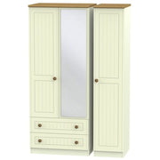 WAR132 Triple 2 Drawer Mirror Robe