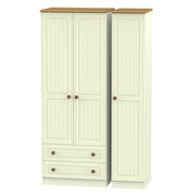 WAR141 Tall Triple 2 Drawer Robe
