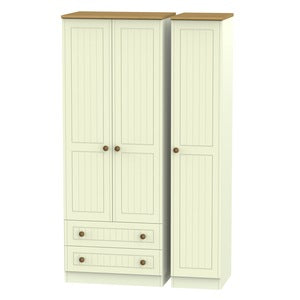 WAR141 Tall Triple 2 Drawer Robe
