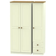 WAR150 Triple Plain + Drawer Robe