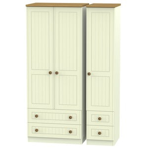 WAR151 Triple 2 Drawer + Drawer Robe