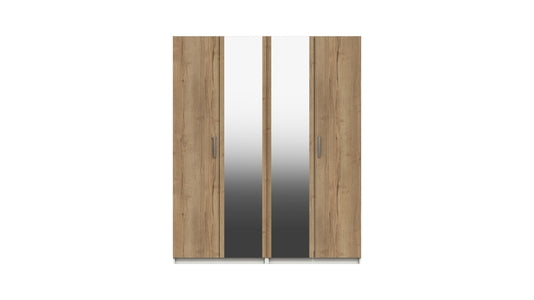 4 Door Robe With 2 Mirrors