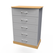 WHI012 5 Drawer Wide Chest