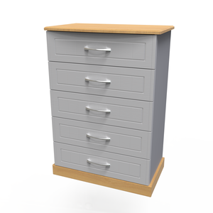 WHI012 5 Drawer Wide Chest