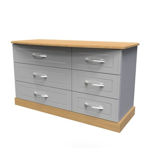 WHI027 6 Drawer Dresser Unit