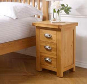 Woburn Small 3 Drawer Bedside Oak
