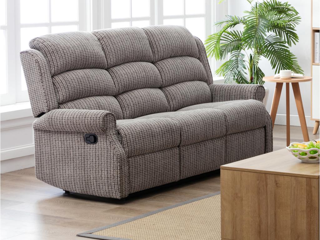 Windsor 3 Seater Recliner (Latte)