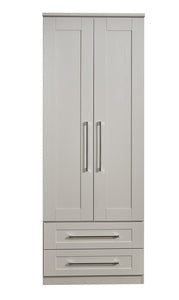 YOR081 Tall 2ft6in 2 Drawer Robe