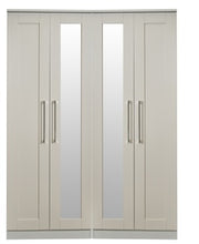YOR190 Tall 4 Door Centre Mirror Robe