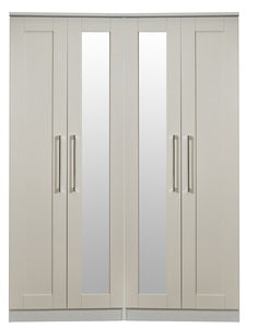 YOR190 Tall 4 Door Centre Mirror Robe