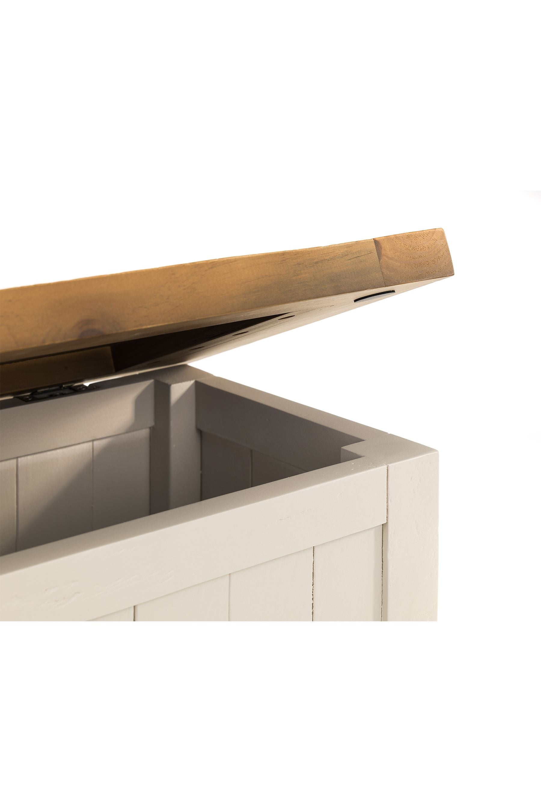 Aspen Storage Bench - Grey Wash