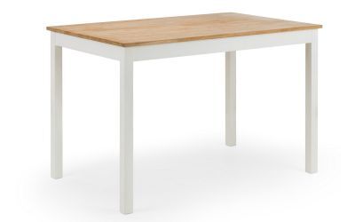 Coxmoor Rectangular Dining Table - Ivory & Oak