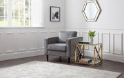 Hayward Chair - Grey Chenille Fabric