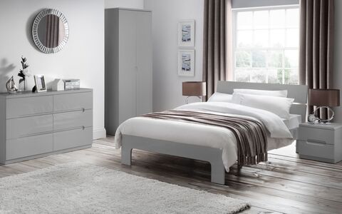 Manhattan Bed 135Cm - Grey