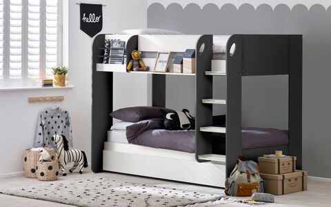 Mars Bunk & Underbed Charcoal & White