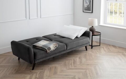 Monza Sofabed In Dark Grey Velvet
