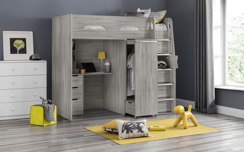 Pegasus Highsleeper Grey Oak