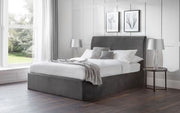 Sanderson Diamond Quilted Velvet Ottoman Bed 180Cm